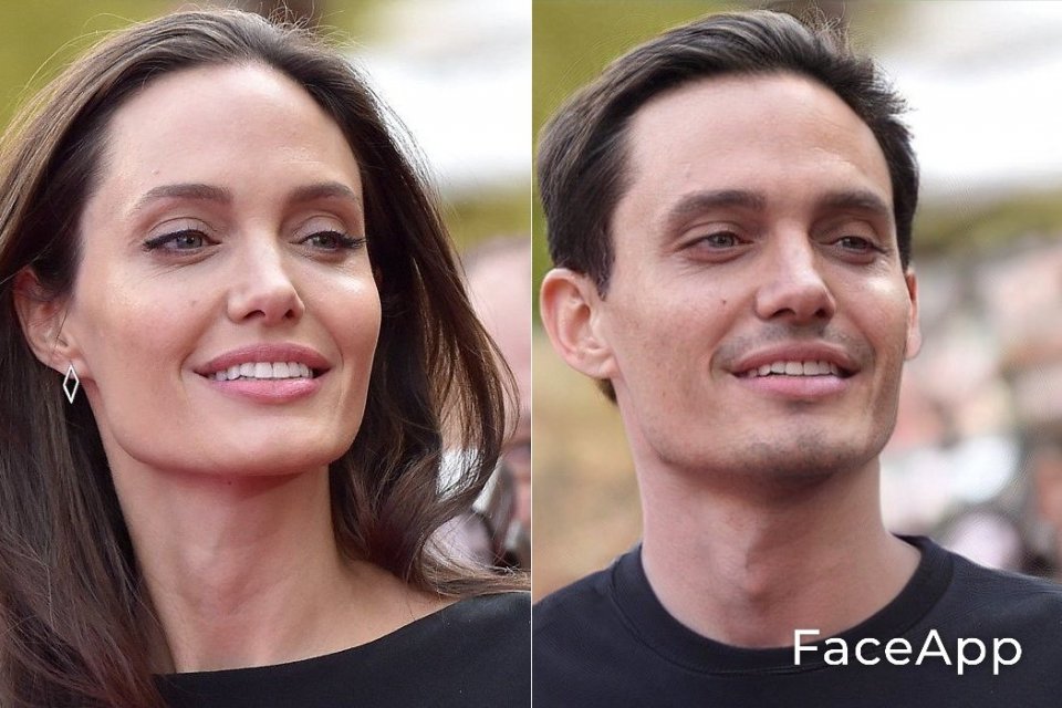 Faceapp Angelina Jolie