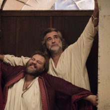 Il Regno: Stefano Fresi e Max Tortora in una scena del film