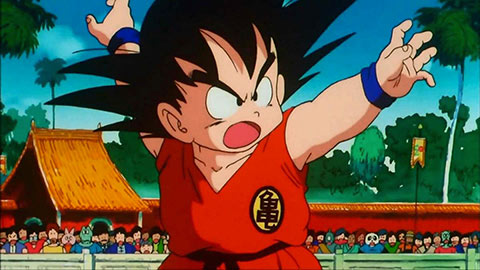 Una scena di Dragon Ball