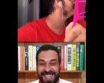 Fabio Porchat, sua moglie appare nuda mentre è in video chiamata