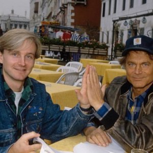 Terence Hill con suo figlio Jess Hill