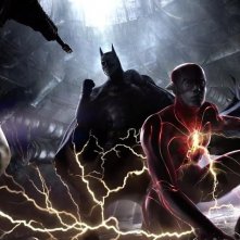 The Flash e Batman in un concept art
