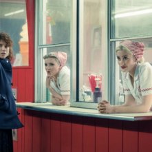 Sto pensando di finirla qui: Jessie Buckley durante una scena del film