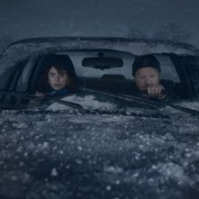 Sto pensando di finirla qui: Jesse Plemons, Jessie Buckley in una scena del film
