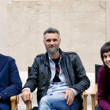 Non odiare: il regista Mauro Mancini, con Alessandro Gassmann e Sara Serraiocco sul set