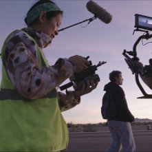 Nomadland: Chloé Zhao sul set del film