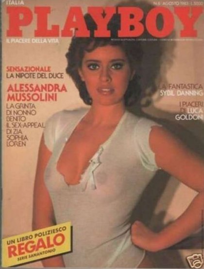 Alessandra Mussolini Sulla Copertina Di Playboy Italia