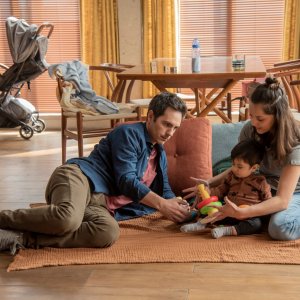 Apprendista papà: Mauricio Ochmann durante una scena del film