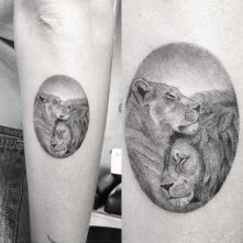 Chiara Ferragni: il leone e la leonessa tatuati sul braccio destro