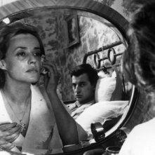Jules e Jim: Jeanne Moreau in una scena del film