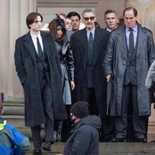 Robert Pattinson, Zoë Kravitz, Colin Farrell e John Turturro sul set di The Batman
