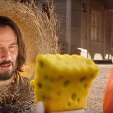 Spongebob - Amici in fuga: Keanu Reeves in una scena del film