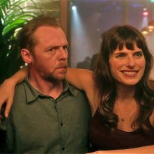 Un amore per caso: Lake Bell e Simon Pegg in una sequenza