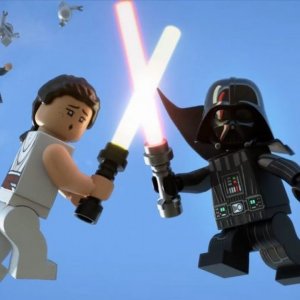 The Lego Star Wars Christmas Special: una scena de film animato