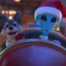 Natale eXtraterrestre: l'alieno X in una scena