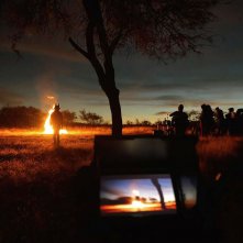 Sin señas particulares: una scena dal set