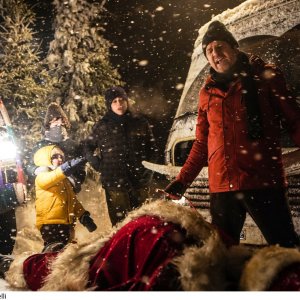 10 giorni con Babbo Natale: Fabio De Luigi durante una scena