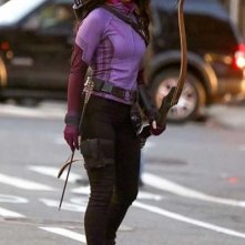 Hawkeye: Hailee Steinfeld in una delle foto dal set