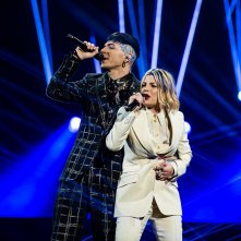 X Factor 2020: Blind ed Emma Marrone in un'immagine della finale