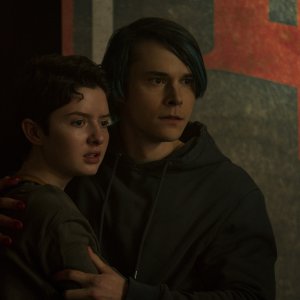 Le terrificanti avventure di Sabrina 4: Lachlan Watson e Jonathan Whitesell in una scena