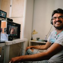 I delitti del BarLume 8, Roan Johnson in una foto sul set