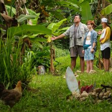 Alla scoperta di 'Ohana: Branscombe Richmond, Owen Vaccaro e Kea Peahu in una scena del film