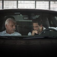 Calibro 9: Michele Placido e Marco Bocci in auto