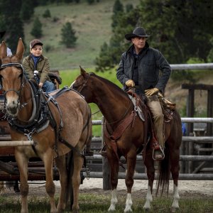 Yellowstone 3: Kevin Costner a cavallo