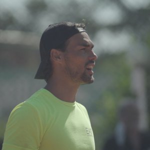 Fabio - Prendere o lasciare: Fabio Fognini durante una scena del film