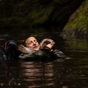 Scuola di sopravvivenza: Missione safari, Bear Grylls in una sequenza