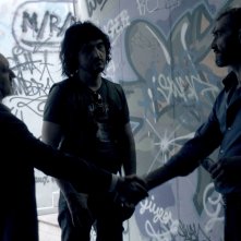 L'Amico Fragile: Enzo Casertano, Steve Sylvester, Antonio Friello in una scena