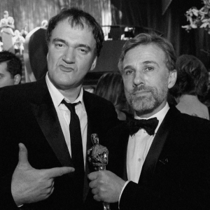 QT8 - Quentin Tarantino – The First Eight: Quentin Tarantino e Christoph Waltz in un'immagine