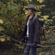 The Walking Dead 10: Lauren Cohan in una scena degli episodi bonus