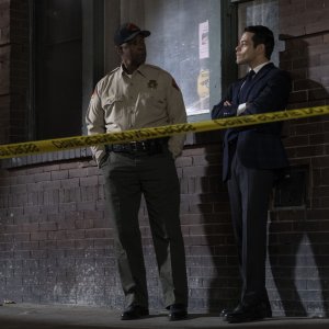 Fino all'ultimo indizio: Denzel Washington, Rami Malek in una scena