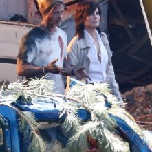 Bullet Train: Brad Pitt e Sandra Bullock sul set
