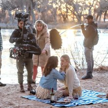 Deadly Illusions: Kristin Davis, Greer Grammer, Anna Elizabeth James, sul set