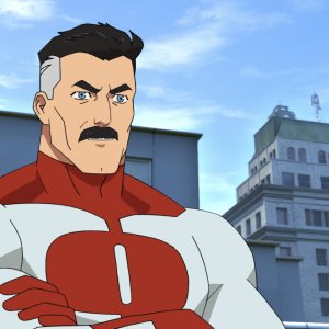 Invincible: Omni-Man in una scena della serie Prime Video