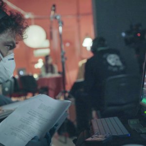 Covid 19 -  Il virus della paura: un'immagine dal set del docufilm