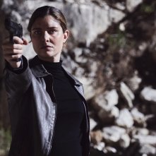 La fuggitiva: Vittoria Puccini in una scena d'azione