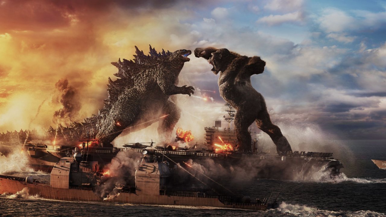 Una scena di Godzilla x Kong