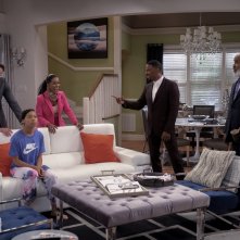 Papà, non mettermi in imbarazzo! - il cast in una foto di scena