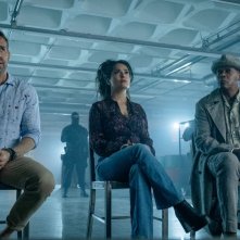 The Hitman's Wife's Bodyguard: Ryan Reynolds, Salma Hayek e Samuel L. Jackson in una scena