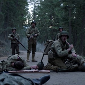 1944 - La battaglia di Cassino: una scena del film