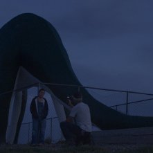 Nomadland: Frances McDormand in una foto dal set
