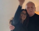 Anthony Hopkins e Salma Hayek: una danza 'da Oscar' nel video su Instagram