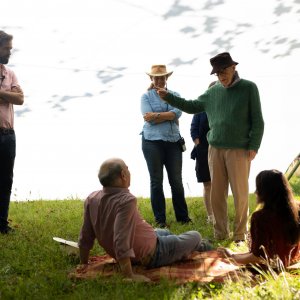 Rifkin's Festival: Woody Allen in una foto sul set