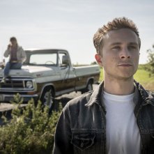 Io rimango qui: Max Hubacher in una scena del film