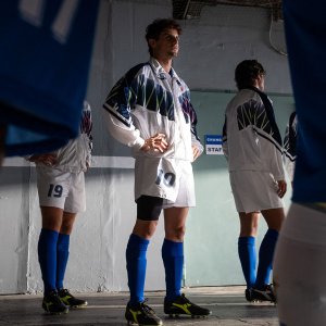 Il Divin Codino: Andrea Arcangeli in una scena del film