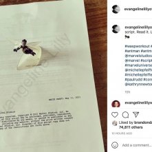 Ant-Man and the Wasp: Quantumania, la foto condivisa da Evangeline Lilly