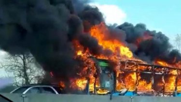Scuolabus Incendiato